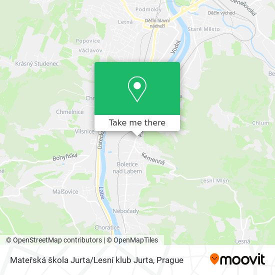 Mateřská škola Jurta / Lesní klub Jurta map