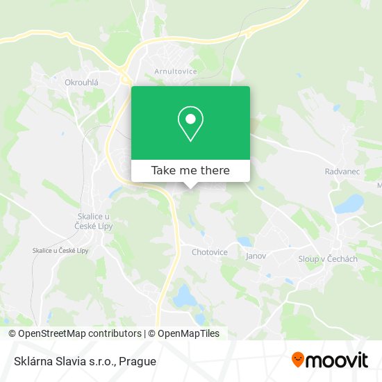 Карта Sklárna Slavia s.r.o.