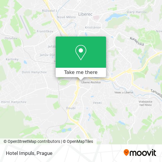 Hotel Impuls map