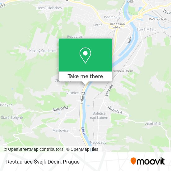 Restaurace Švejk Děčín map