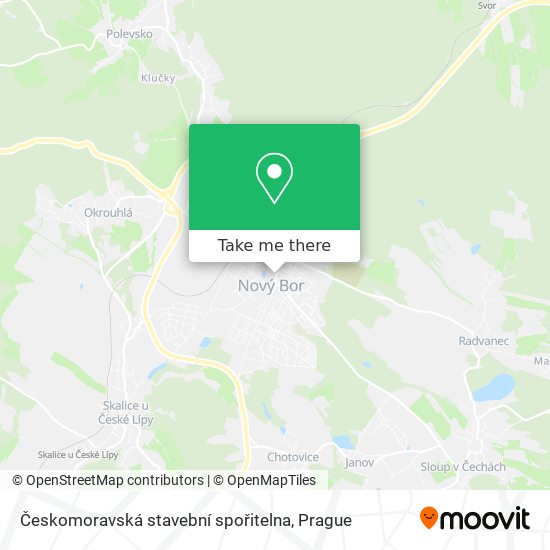 Českomoravská stavební spořitelna map