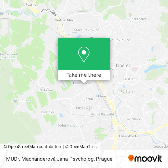 Карта MUDr. Machanderová Jana-Psycholog