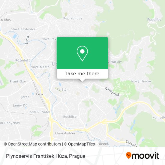 Plynoservis František Hůza map