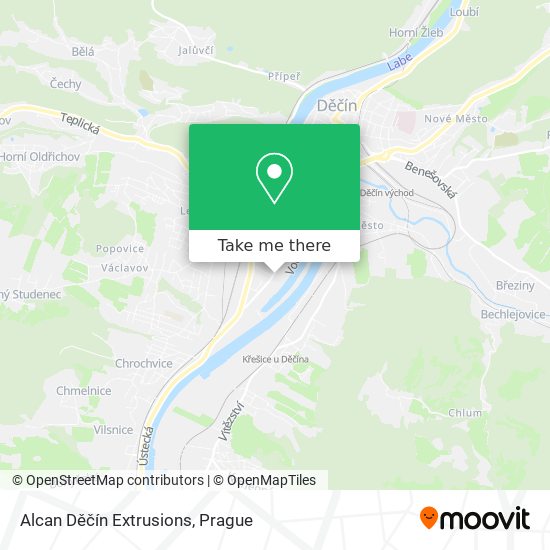 Alcan Děčín Extrusions map