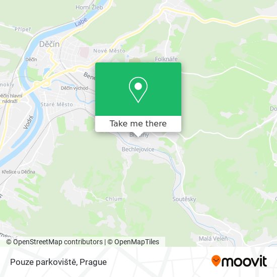 Pouze parkoviště map