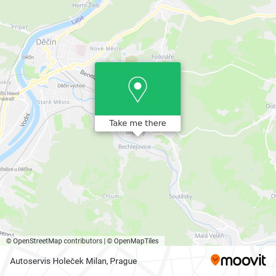 Карта Autoservis Holeček Milan