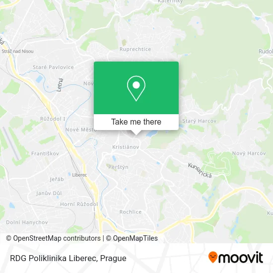 Карта RDG Poliklinika Liberec