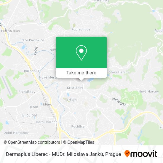 Карта Dermaplus Liberec - MUDr. Miloslava Janků