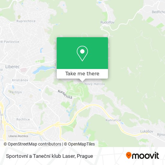 Sportovní a Taneční klub Laser map