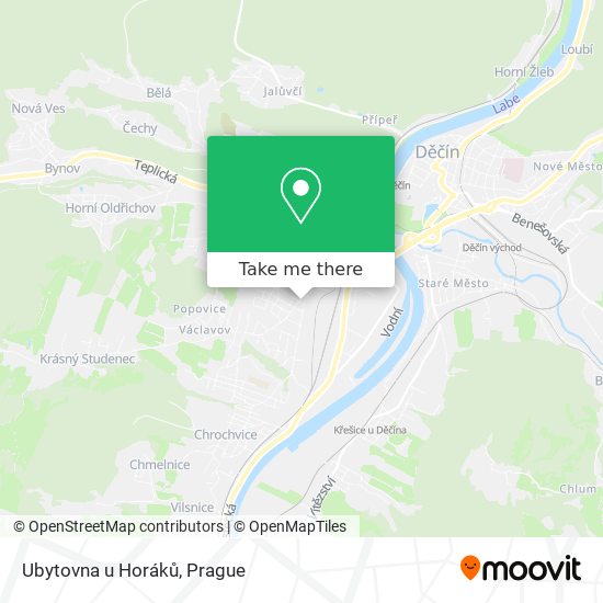 Ubytovna u Horáků map