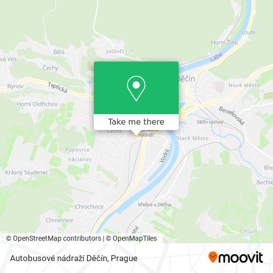 Autobusové nádraží Děčín map