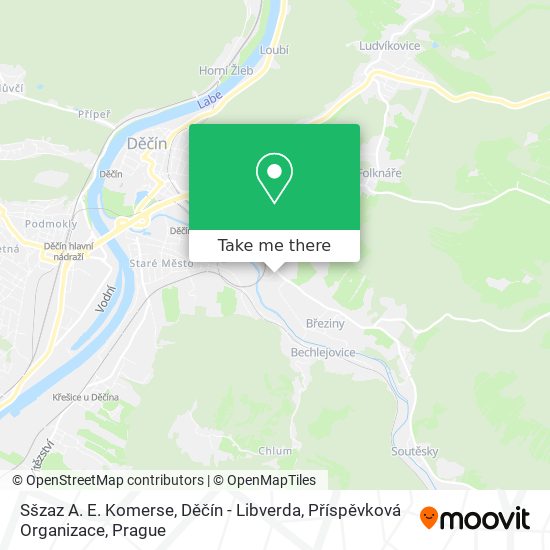 Sšzaz A. E. Komerse, Děčín - Libverda, Příspěvková Organizace map