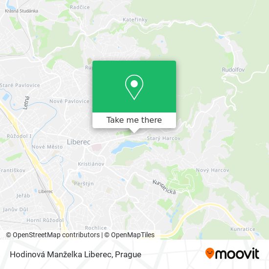 Hodinová Manželka Liberec map