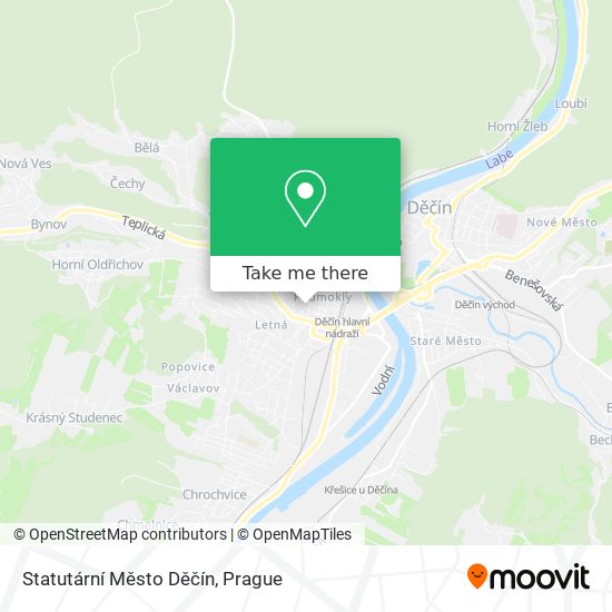 Statutární Město Děčín map