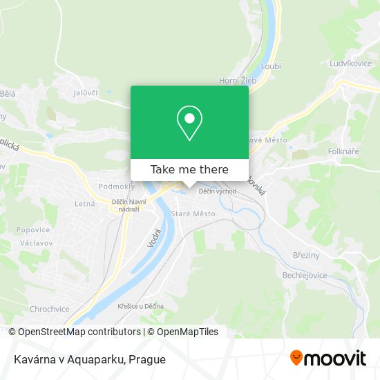 Kavárna v Aquaparku map