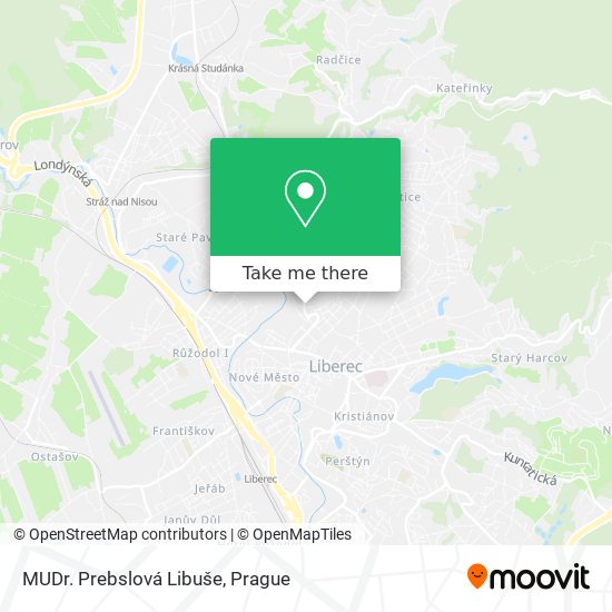 MUDr. Prebslová Libuše map