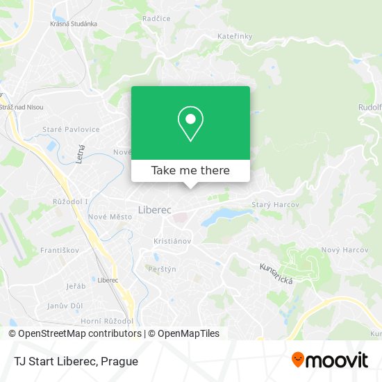 TJ Start Liberec map