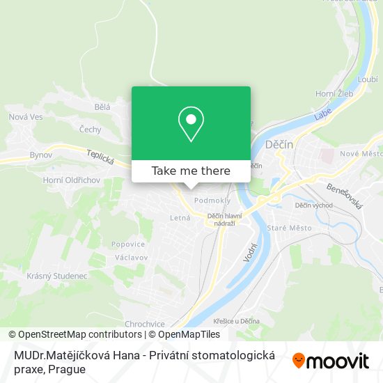 MUDr.Matějíčková Hana - Privátní stomatologická praxe map