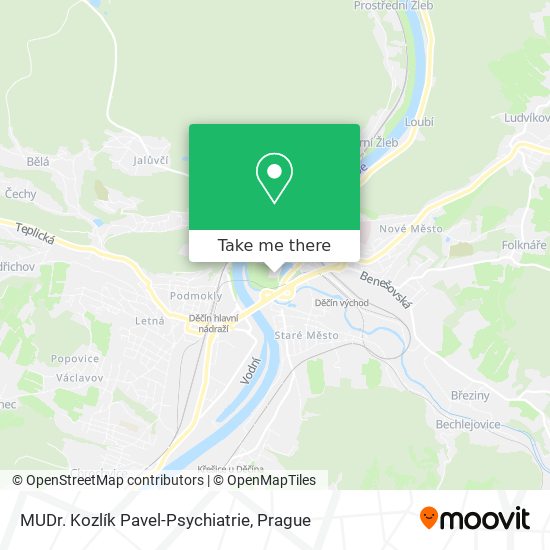 MUDr. Kozlík Pavel-Psychiatrie map