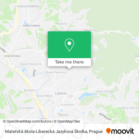 Mateřská škola-Liberecká Jazyková Školka map