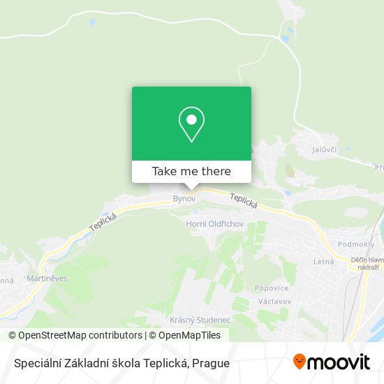 Speciální Základní škola Teplická map