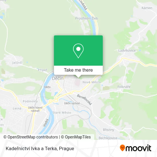 Карта Kadeřnictví Ivka a Terka