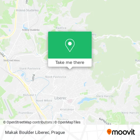 Карта Makak Boulder Liberec