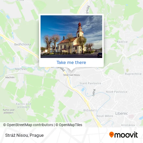 Карта Stráž Nisou