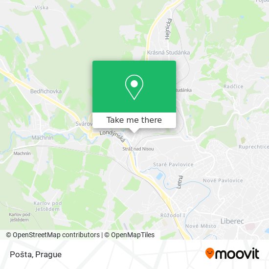 Карта Pošta