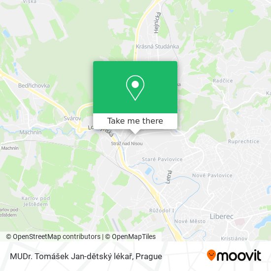 MUDr. Tomášek Jan-dětský lékař map