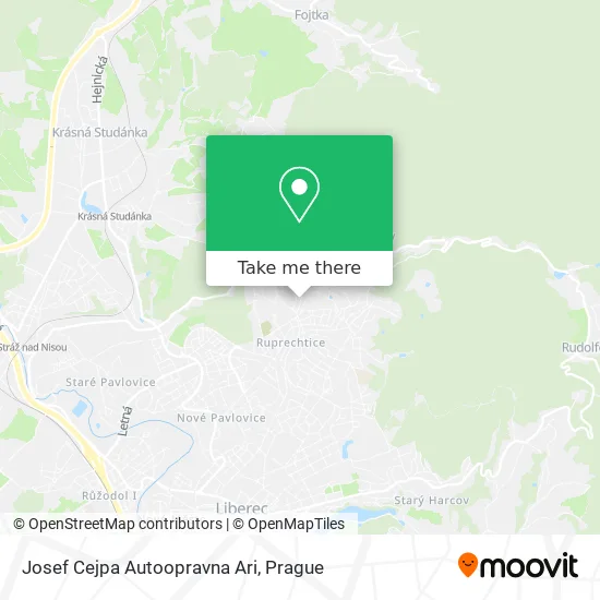 Карта Josef Cejpa Autoopravna Ari