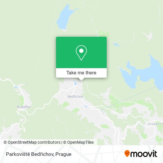 Parkoviště Bedřichov map