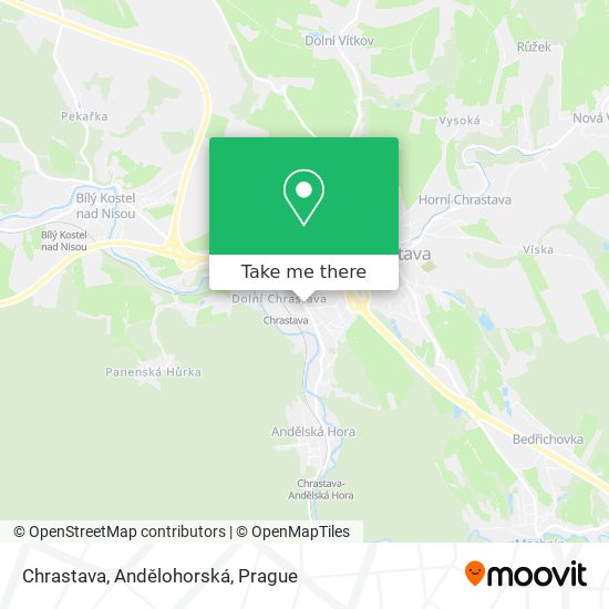 Chrastava, Andělohorská map