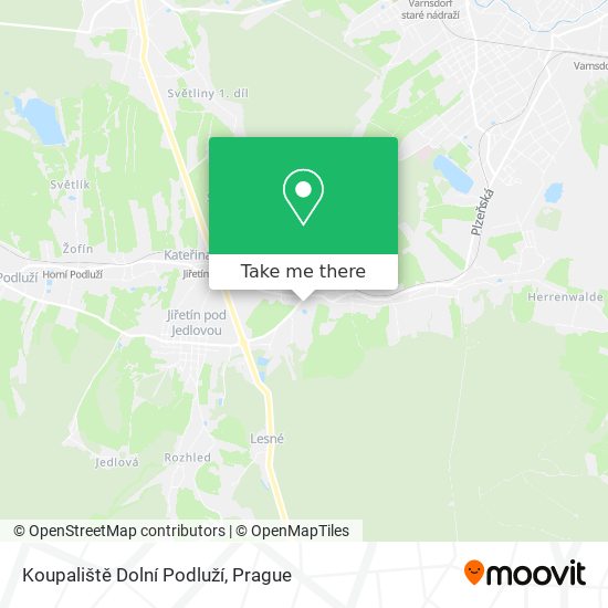 Koupaliště Dolní Podluží map