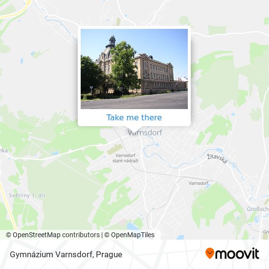 Карта Gymnázium Varnsdorf