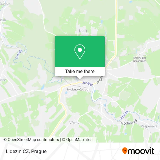 Карта Lidezin CZ