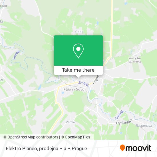 Elektro Planeo, prodejna P a P map