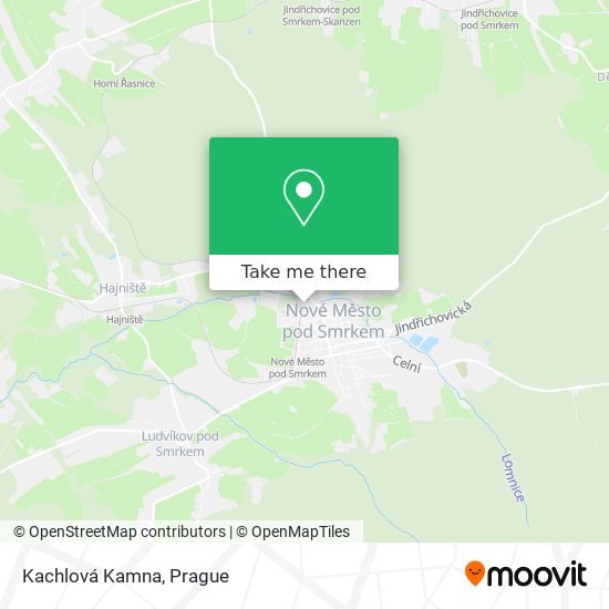 Kachlová Kamna map