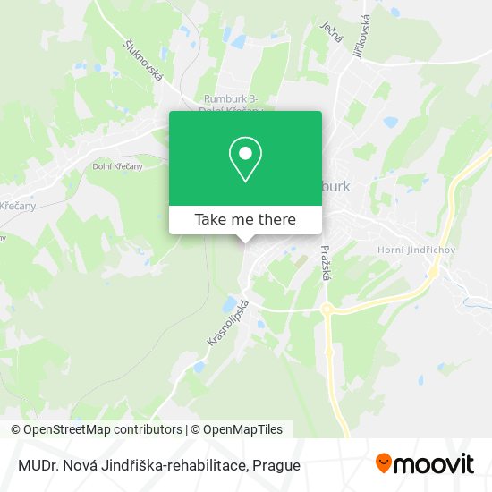 MUDr. Nová Jindřiška-rehabilitace map