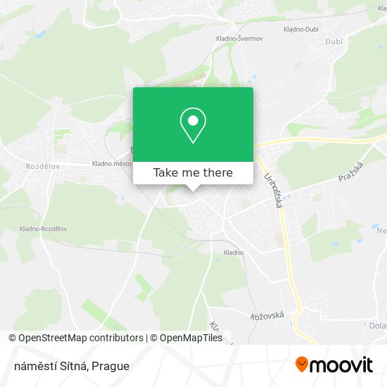 náměstí Sítná map