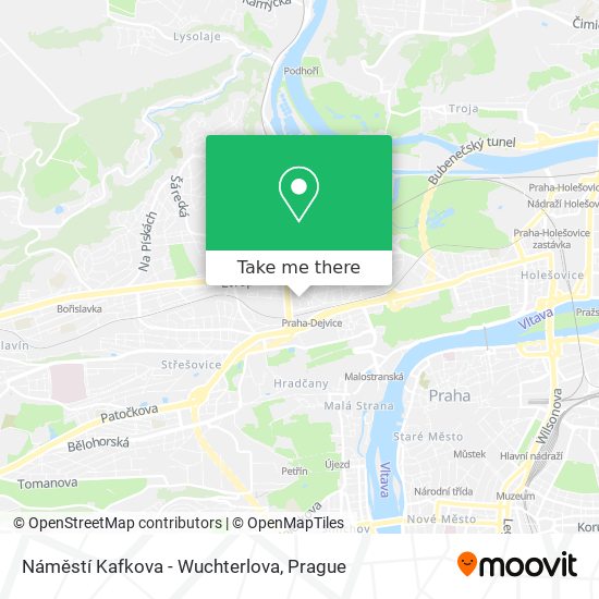 Náměstí Kafkova - Wuchterlova map
