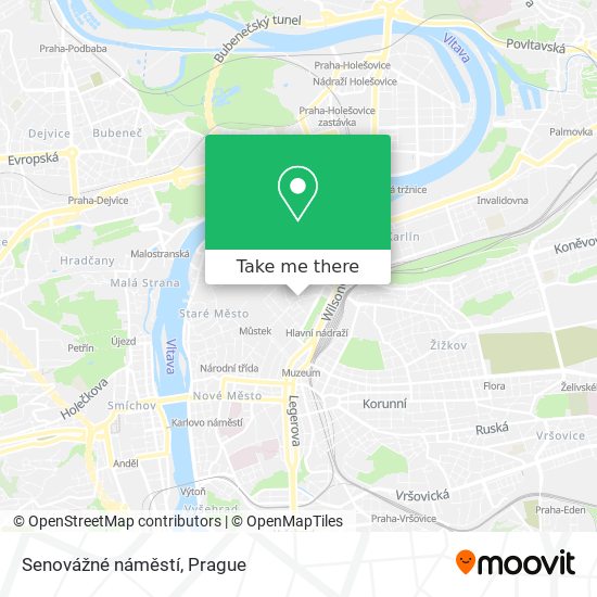 Senovážné náměstí map