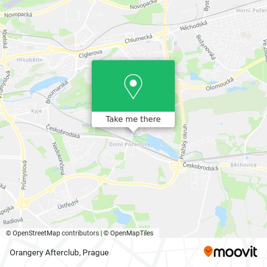 Orangery Afterclub map