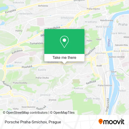 Карта Porsche Praha-Smíchov