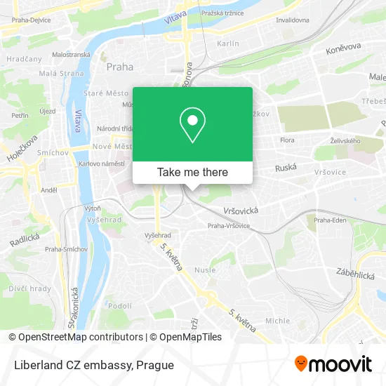 Карта Liberland CZ embassy