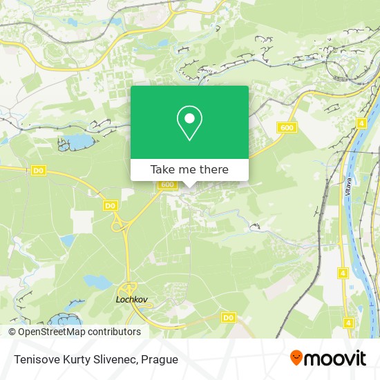 Tenisove Kurty Slivenec map