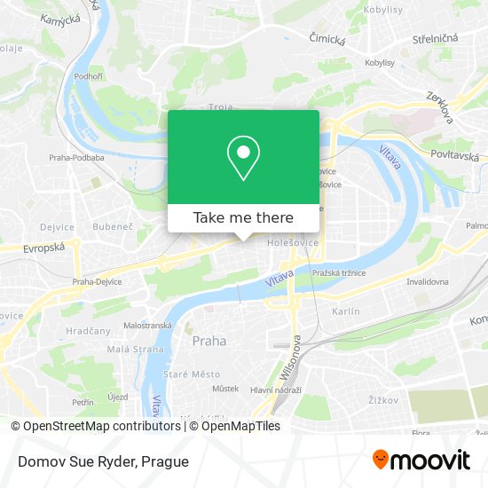 Domov Sue Ryder map