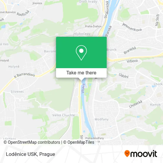 Карта Loděnice USK