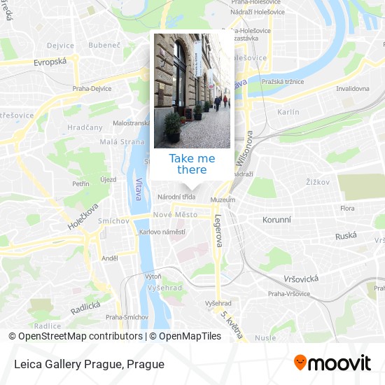 Leica Gallery Prague map