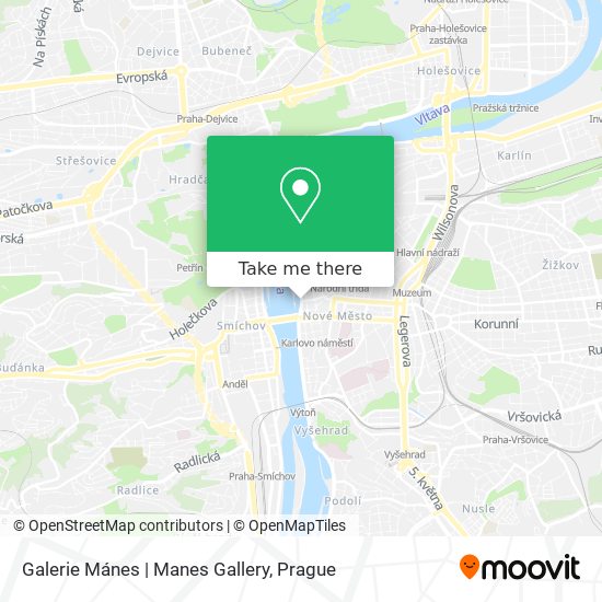 Galerie Mánes | Manes Gallery map